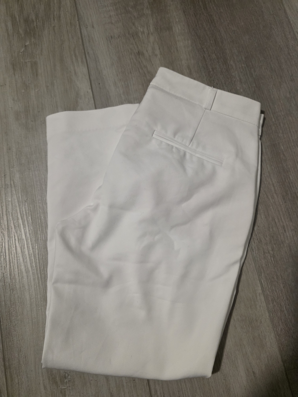 Mango Basics White Cropped Straight Leg Pants Size 4 - Picture 9 of 10